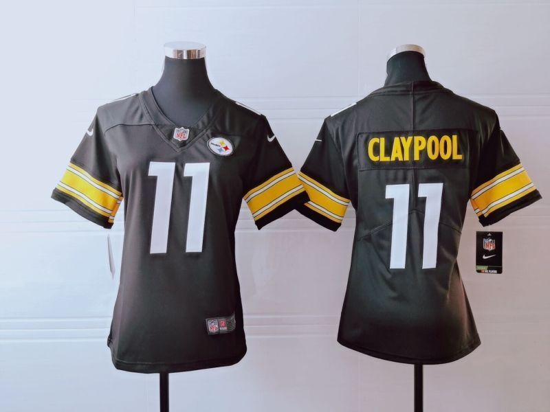Pittsburgh Steelers Chase Claypool 11 Nfl 2020 Brown Womens Jersey