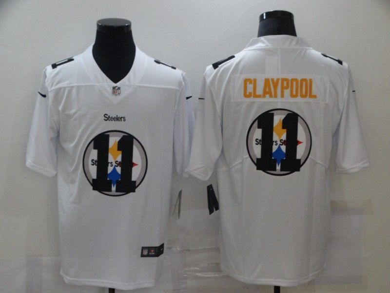 Pittsburgh Steelers Chase Claypool 11 Nfl 2020 White Jersey