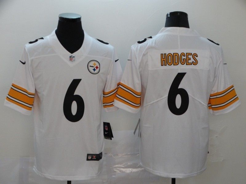 Pittsburgh Steelers Devlin Hodges 6 Nfl 2020 White Jersey