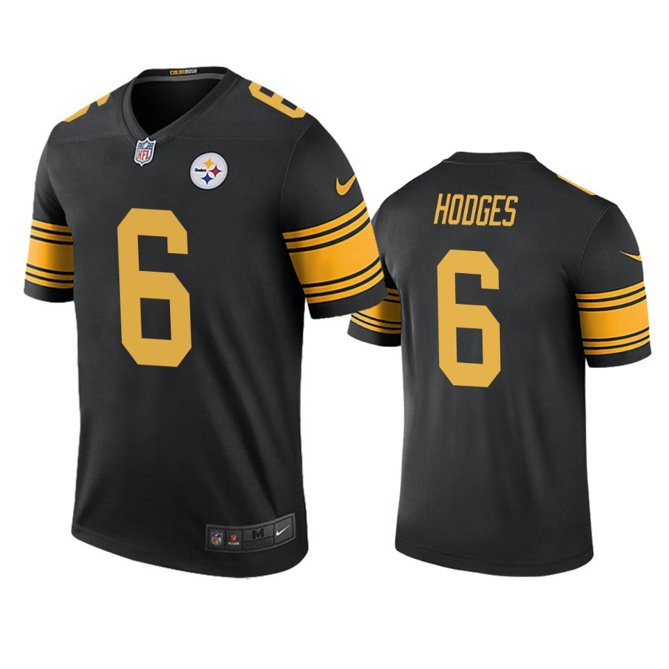 Pittsburgh Steelers Devlin Hodges Black Color Rush Legend Jersey