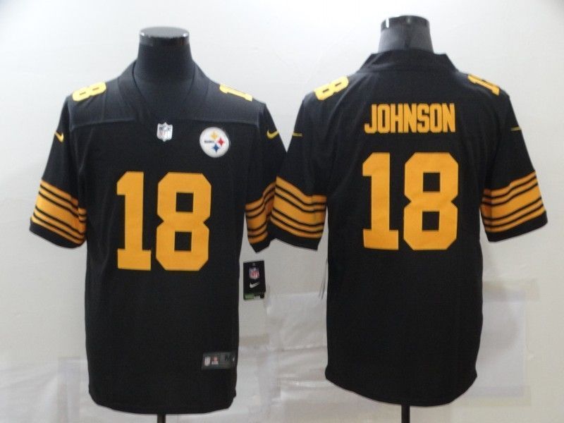 Pittsburgh Steelers Diontae Johnson 18 Nfl 2020 Black Jersey