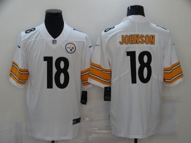 Pittsburgh Steelers Diontae Johnson 18 Nfl 2020 White Jersey