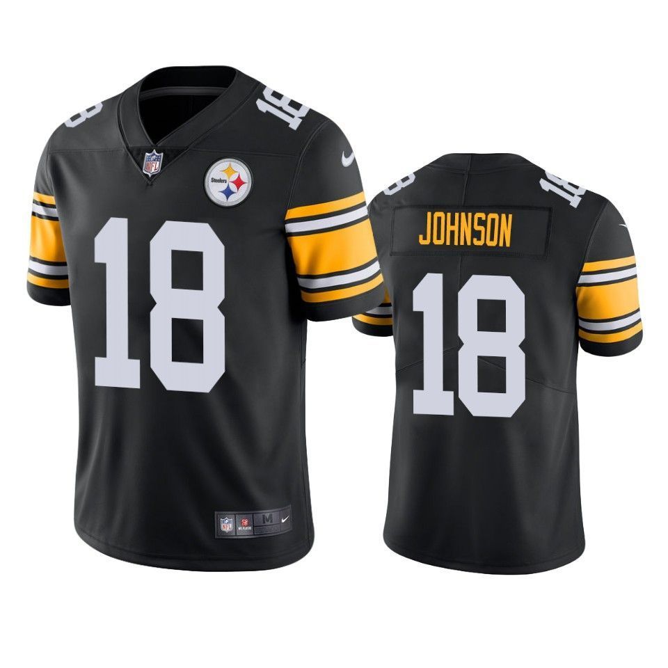 Pittsburgh Steelers Diontae Johnson 2019 Nfl Draft Black Vapor Limited Jersey