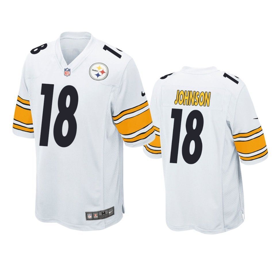 Pittsburgh Steelers Diontae Johnson 2019 Nfl Draft White Game Jersey