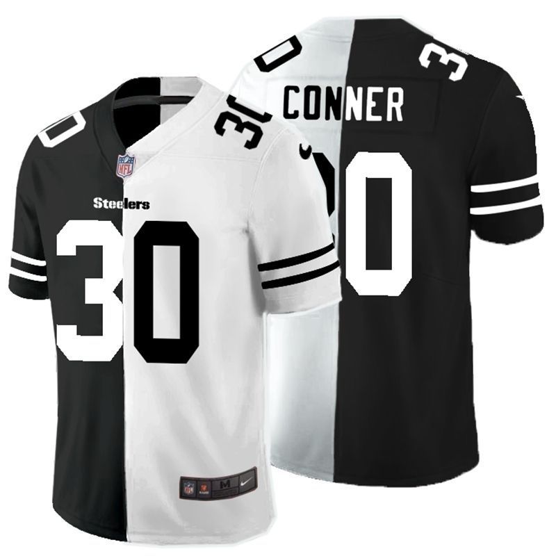Pittsburgh Steelers James Conner 30 Nfl 2020 Black And White Jersey