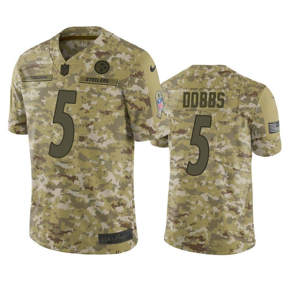 Pittsburgh Steelers Joshua Dobbs Jersey Nfl Camo Salute To Service