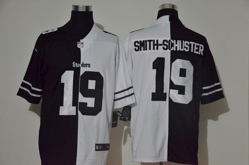 Pittsburgh Steelers Juju Smith schuster 19 Nfl 2020 Black And White Jersey