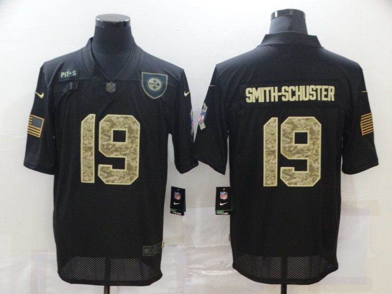 Pittsburgh Steelers Juju Smith schuster 19 Nfl 2020 Black Jersey