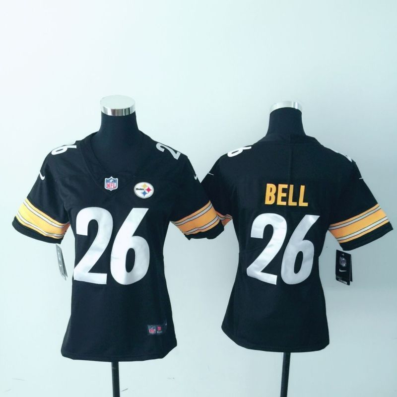 Pittsburgh Steelers Leveon Bell 26 Nfl 2020 Black Womens Jersey