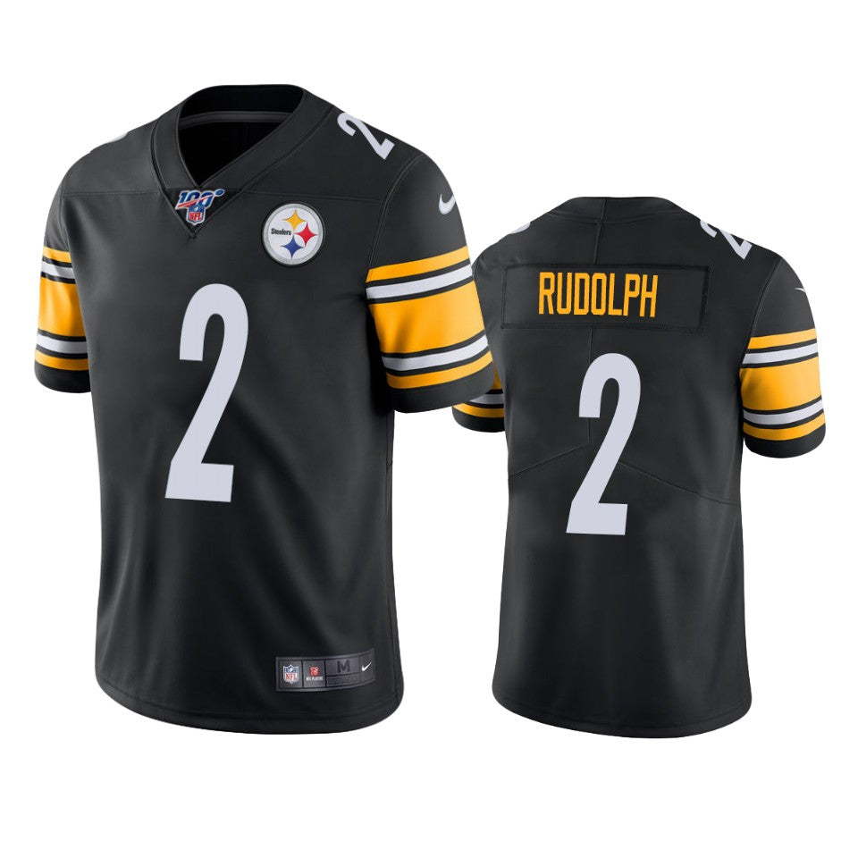 Pittsburgh Steelers Mason Rudolph Black 100th Season Vapor Limited Jersey