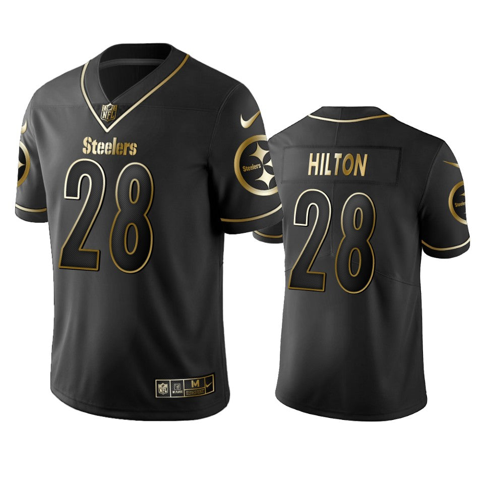 Pittsburgh Steelers Mike Hilton Black Golden Edition 2019 Vapor Untouchable Limited Jersey Mens