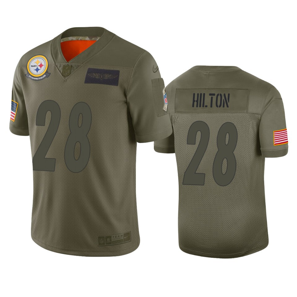Pittsburgh Steelers Mike Hilton Camo 2019 Salute To Service Limited Jersey