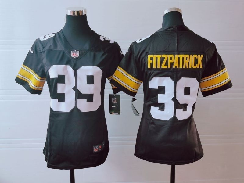 Pittsburgh Steelers Minkah Fitzpatrick 39 Nfl 2020 Dark Brown Womens Jersey