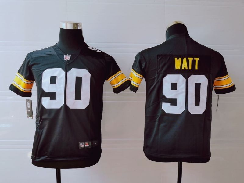 Pittsburgh Steelers Tj Watt 90 Nfl 2020 Brown Jersey