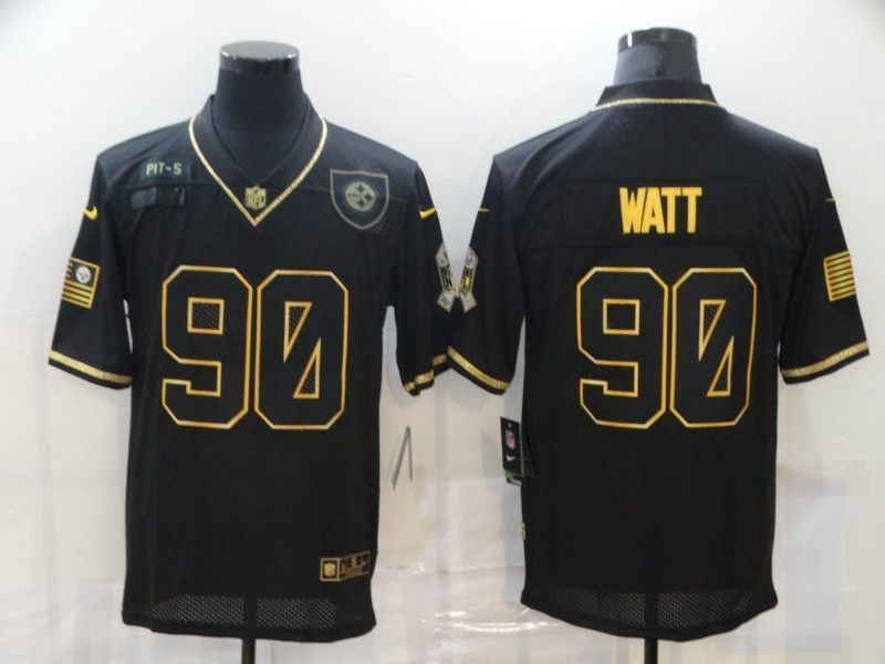 Pittsburgh Steelers Trent Jordan Watt 90 Nfl 2020 Black Jersey