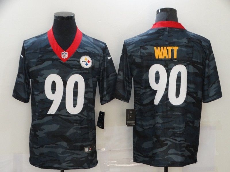 Pittsburgh Steelers Trent Jordan Watt 90 Nfl 2020 Camo Jersey