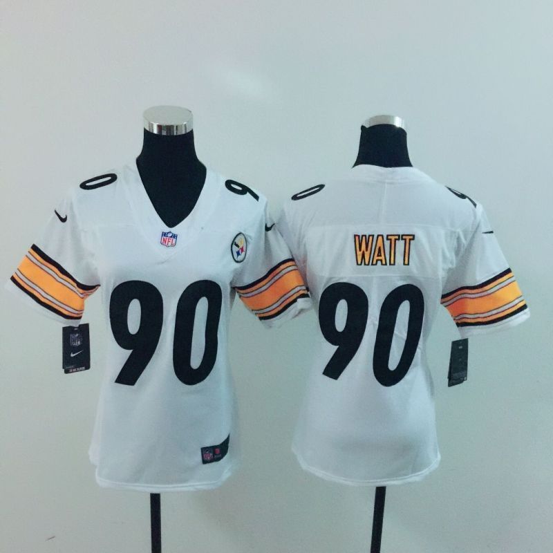 Pittsburgh Steelers Trent Jordan Watt 90 Nfl 2020 White Womens Jersey