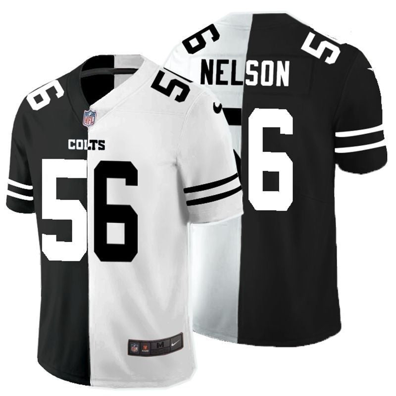 Quenton Nelson 56 Nfl 2020 Black And White Jersey