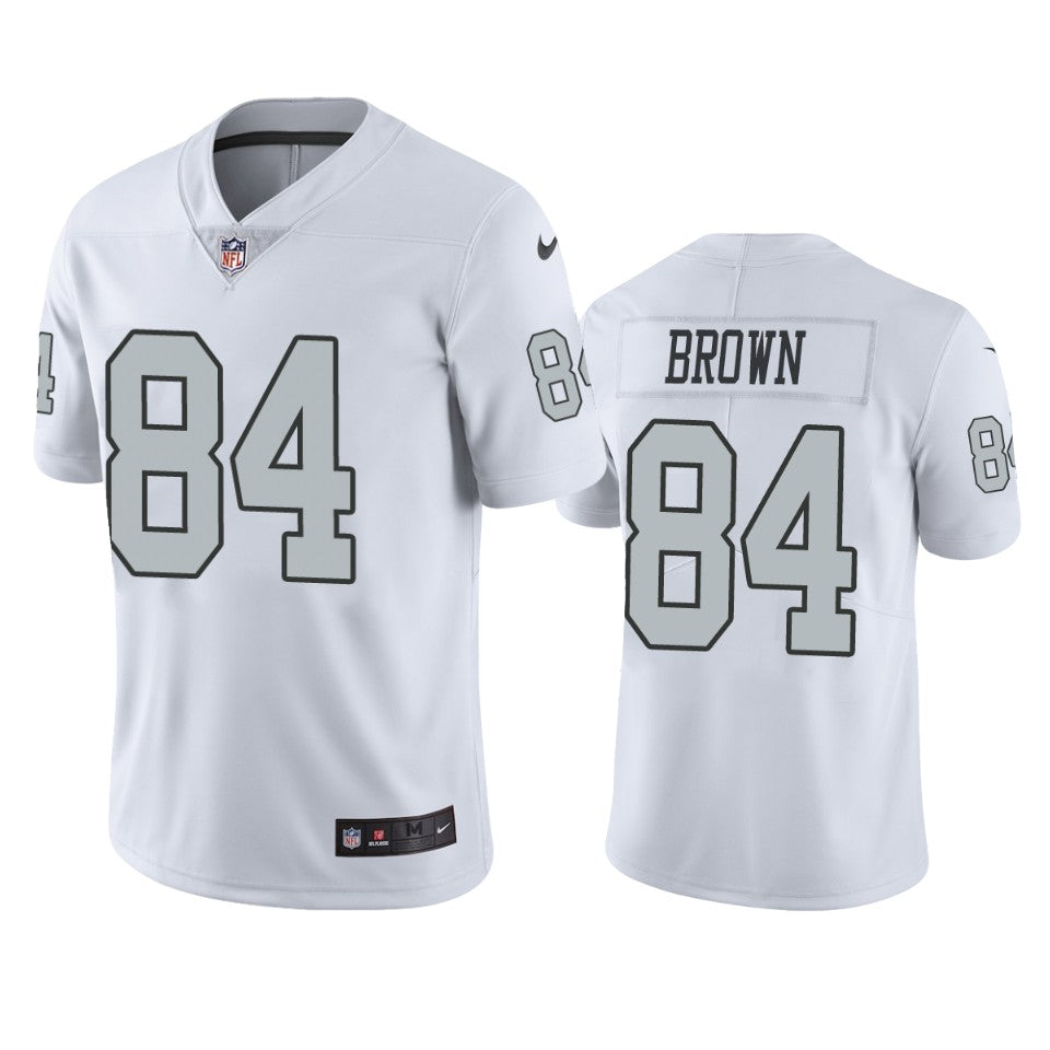 Raiders Antonio Brown White Color Rush Limited Jersey