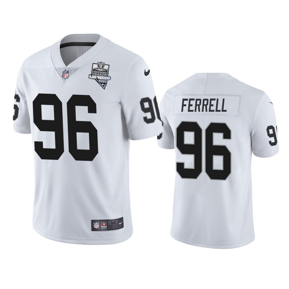 Raiders Clelin Ferrell Inaugural Season White Vapor Limited Jersey Mens