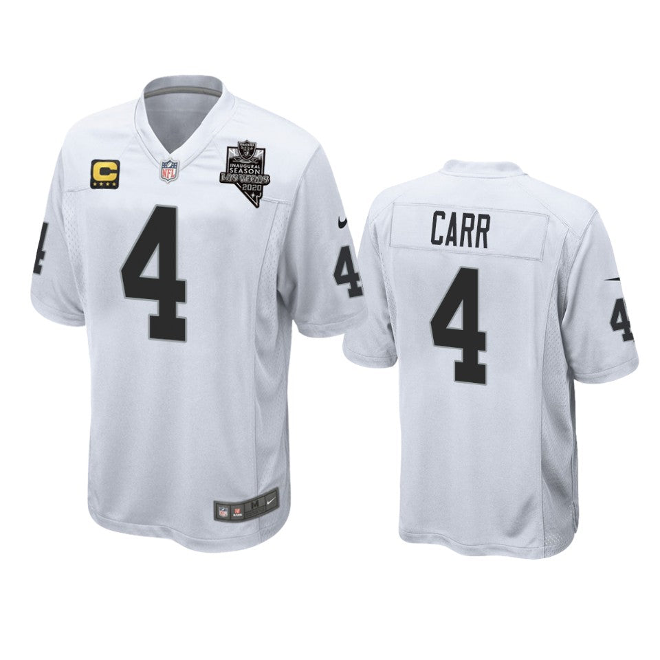 Raiders Derek Carr Vapor Limited White Jersey