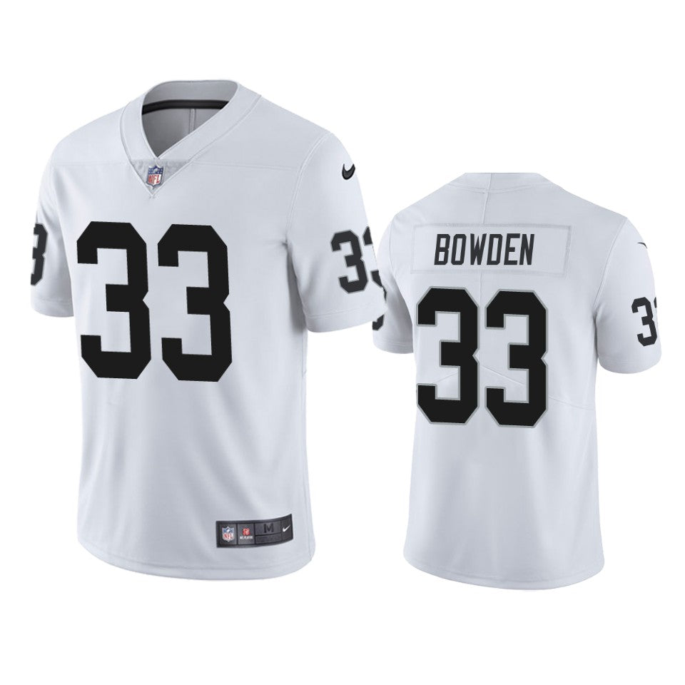 Raiders Lynn Bowden Vapor Untouchable Limited White Jersey Mens