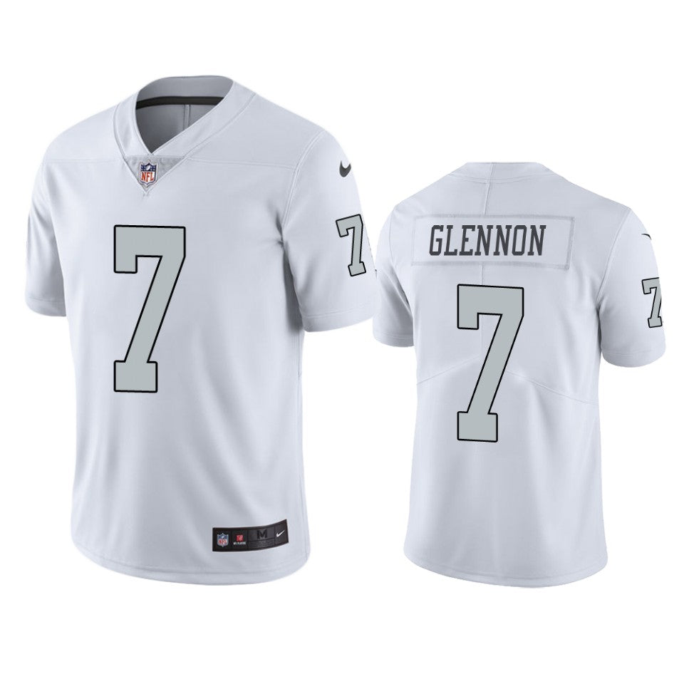 Raiders Mike Glennon White Color Rush Limited Jersey