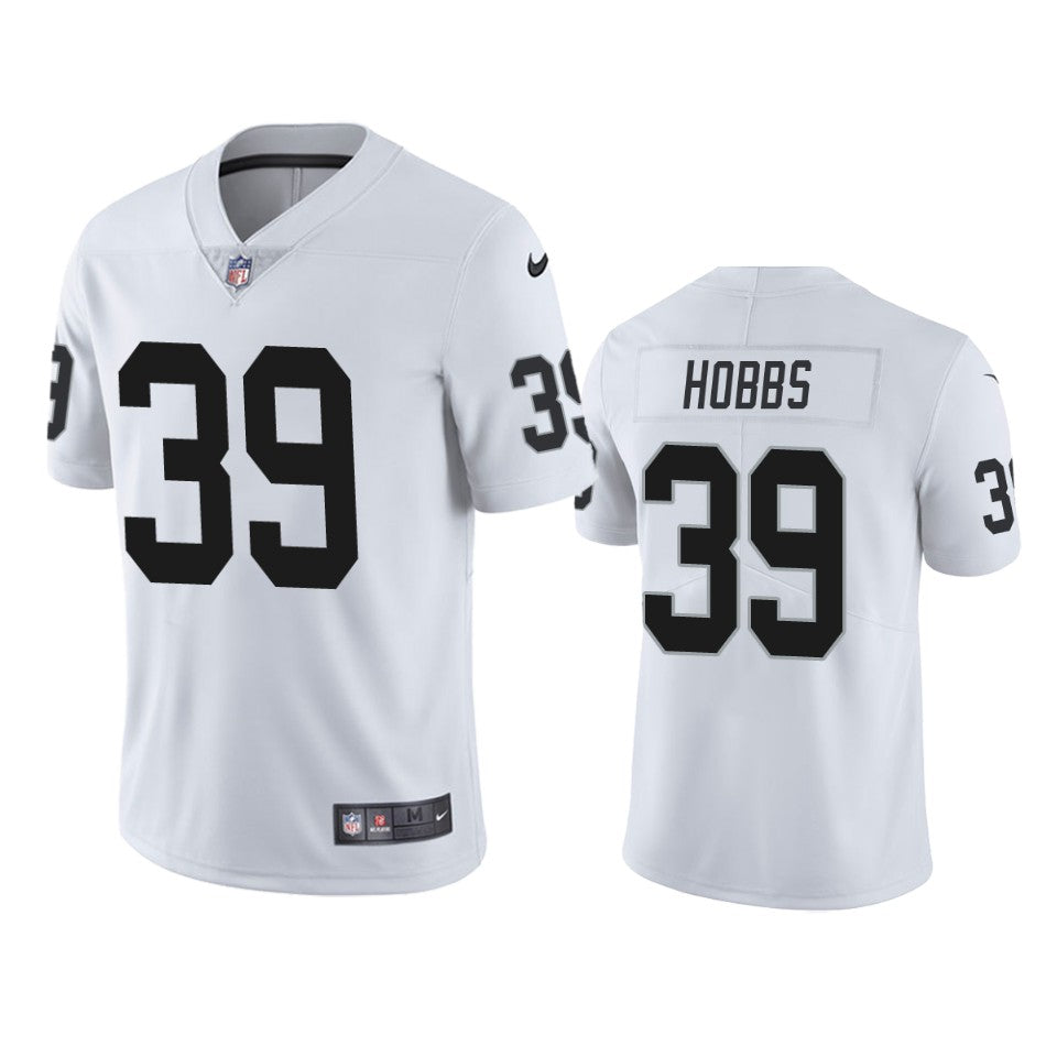 Raiders Nate Hobbs Vapor Limited White Jersey