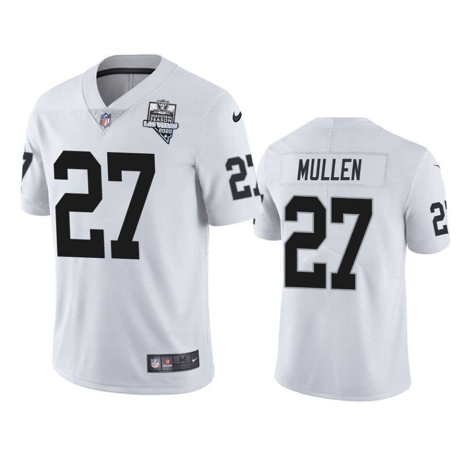 Raiders Trayvon Mullen Inaugural Season White Vapor Limited Jersey Mens