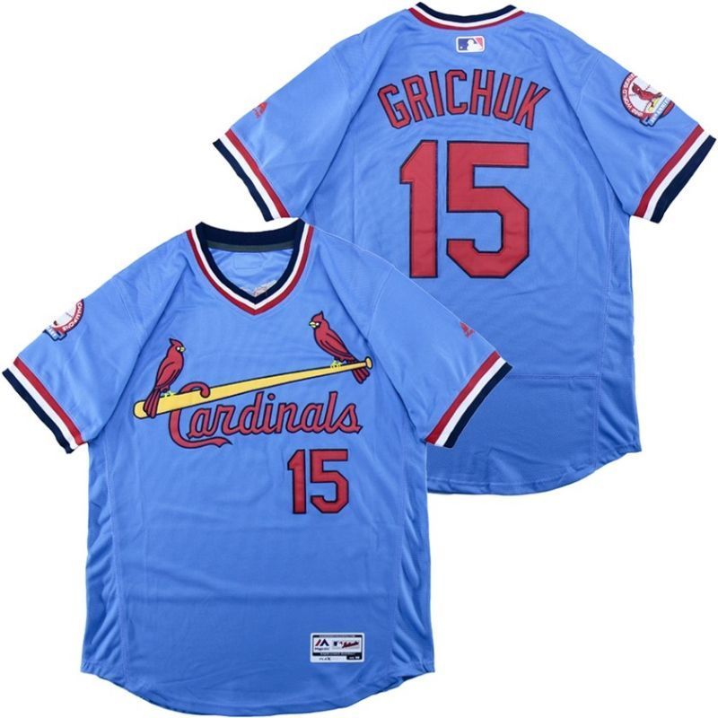 Randal Grichuk 15 St Louis Cardinals 2020 Mlb Blue Jersey