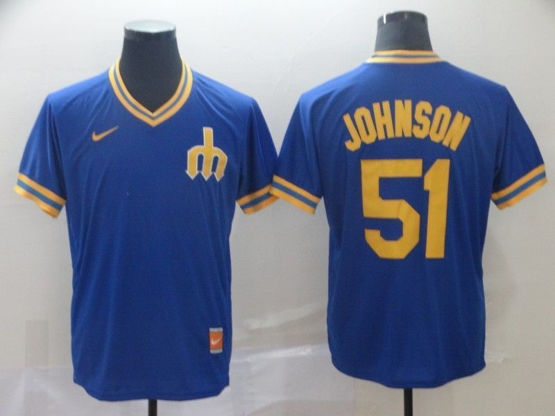 Randy Johnson 51 Seattle Marines 2020 Mlb Blue Jersey