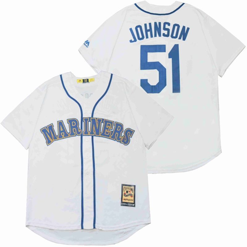 Randy Johnson 51 Seattle Marines 2020 Mlb White Jersey
