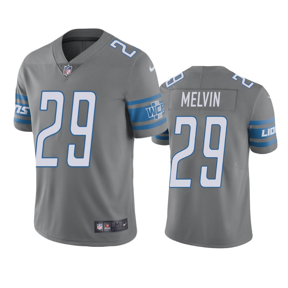 Rashaan Melvin Lions Steel Color Rush Limited Jersey