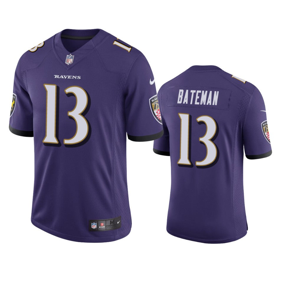 Ravens Rashod Bateman 2021 Nfl Draft Purple Vapor Limited Jersey
