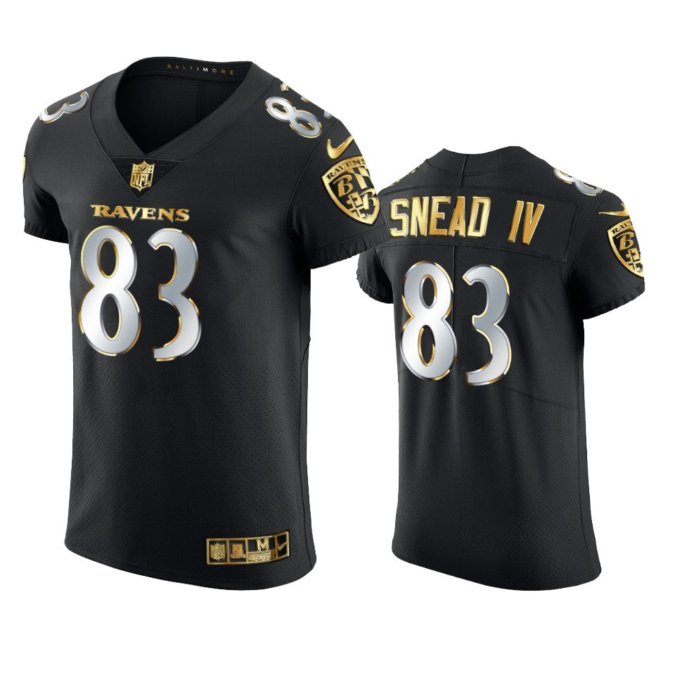 Ravens Willie Snead Iv Golden Edition Black Elite Jersey