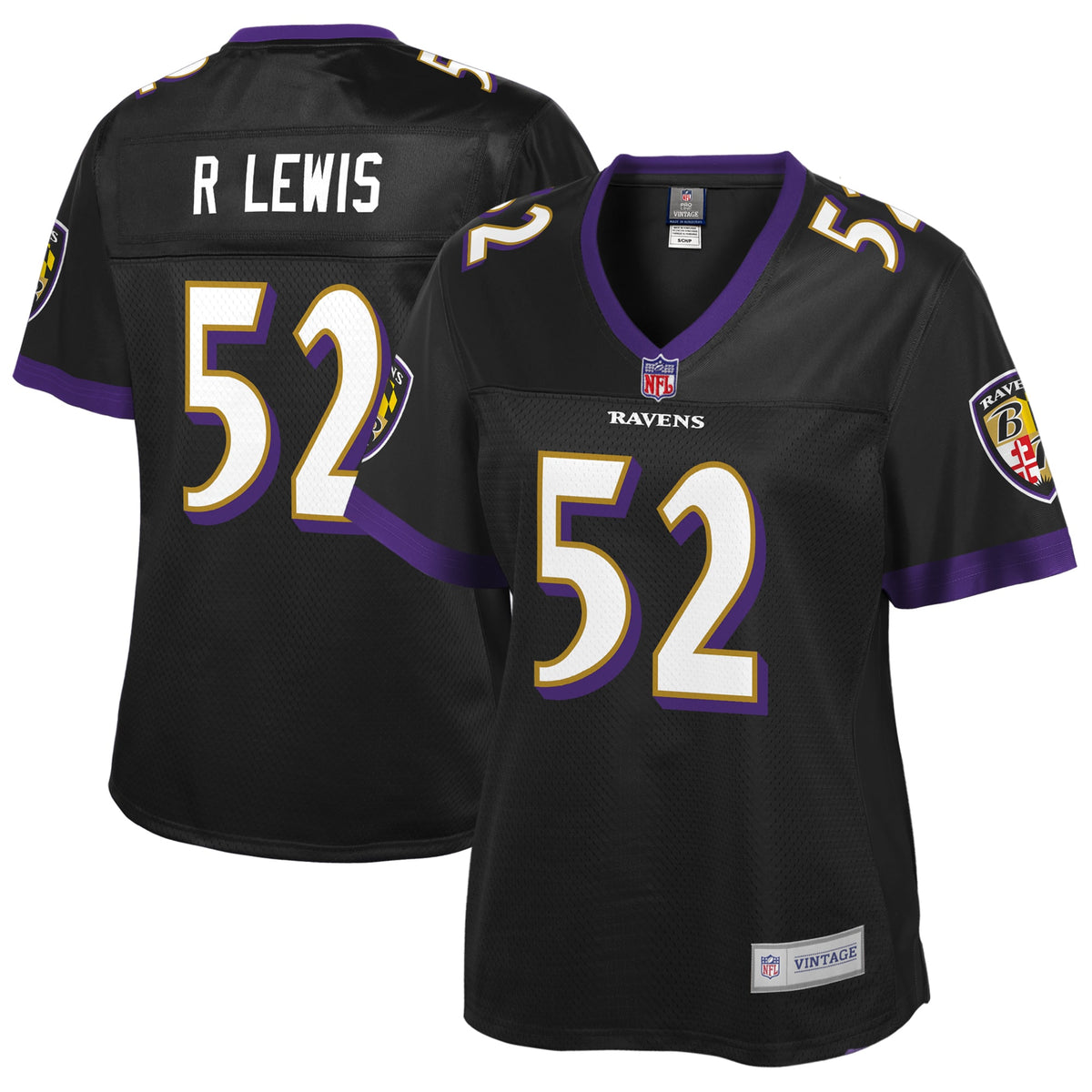 Ray Lewis Baltimore Ravens Nfl Pro Line Womens Retired Player Jersey Black