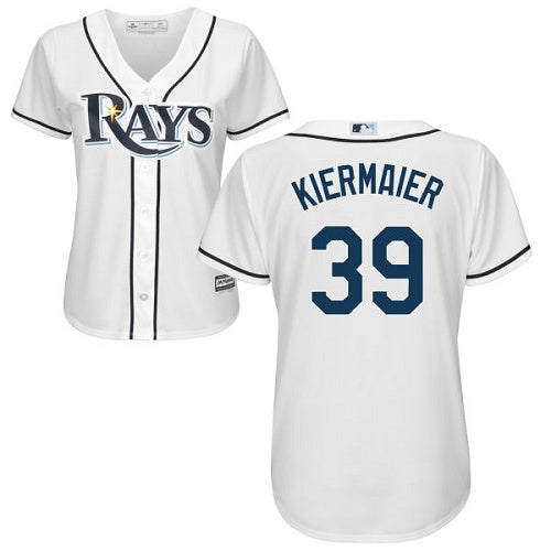 Rays 39 Kevin Kiermaier White Home Womens Stitched Baseball Jersey