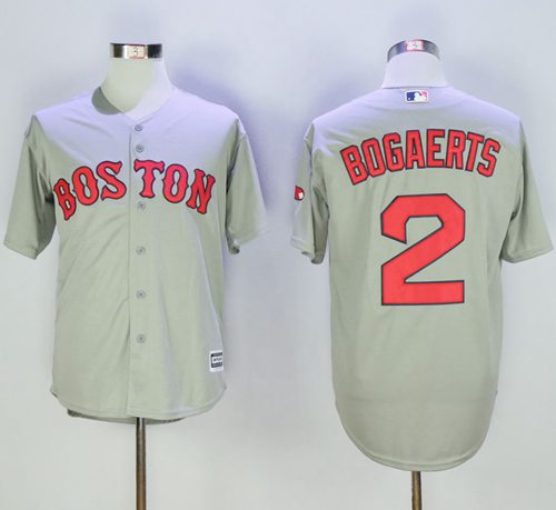 Red Sox 2 Xander Bogaerts Grey New Cool Base Stitched Mlb Jersey