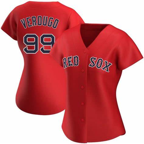 Red Sox 99 Alex Verdugo Red Alternate Womens Stitched Baseball Jersey