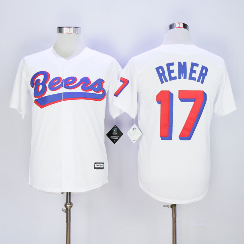 Remer #17 Cooper Movie Baseball Jersey White