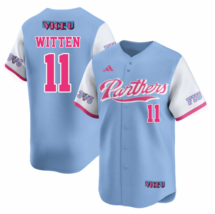 Rich Witten Jersey #11 FIU Baseball 2025 Vice U Stitched Blue