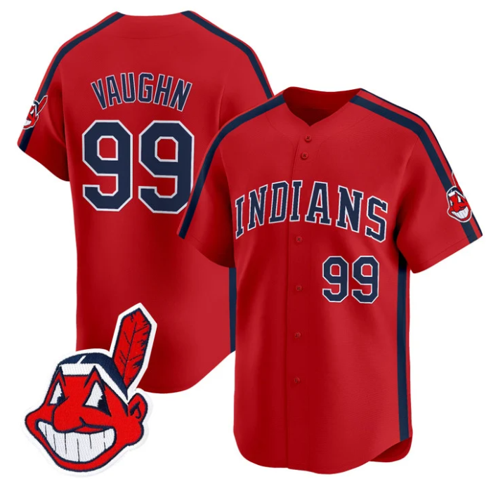Ricky Vaughn Jersey #99 Cleveland Indians Ricky Wild Thing Vaughn Stitched Red
