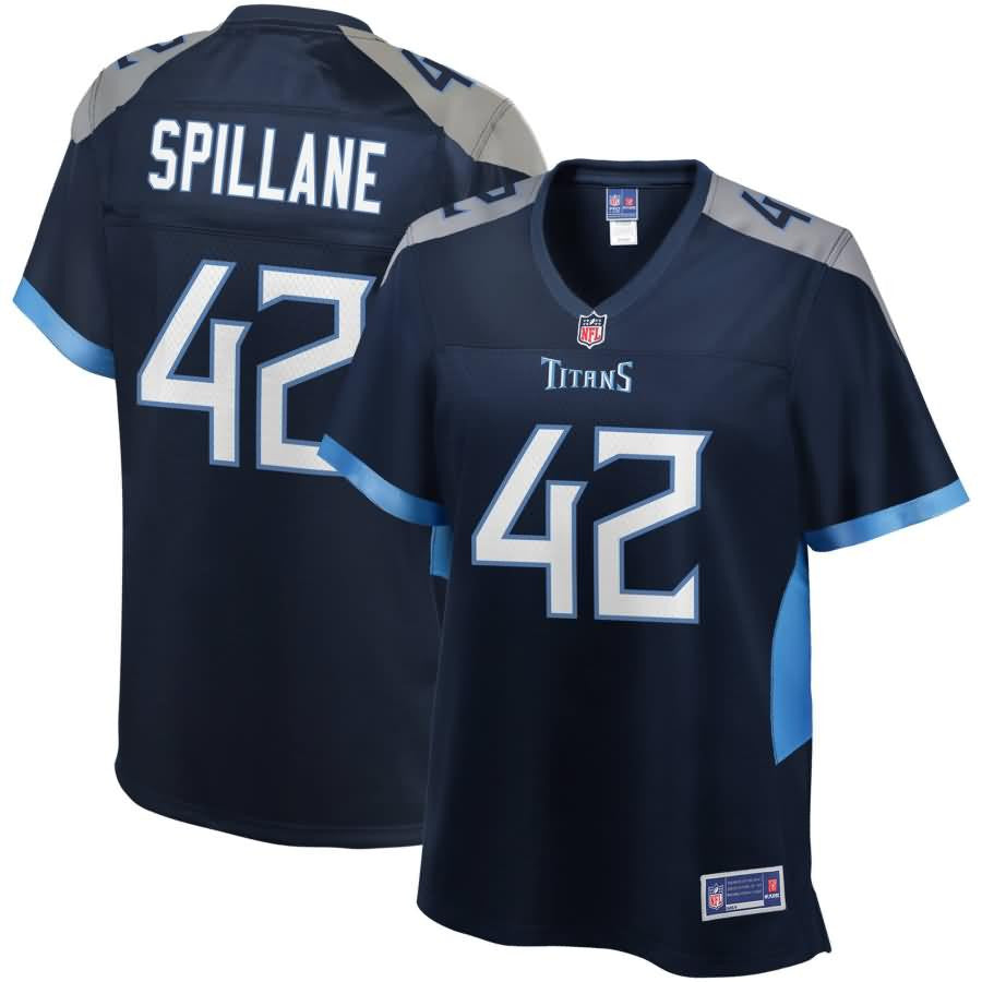 Robert Spillane Tennessee Titans Nfl Pro Line Womens Jersey Navy