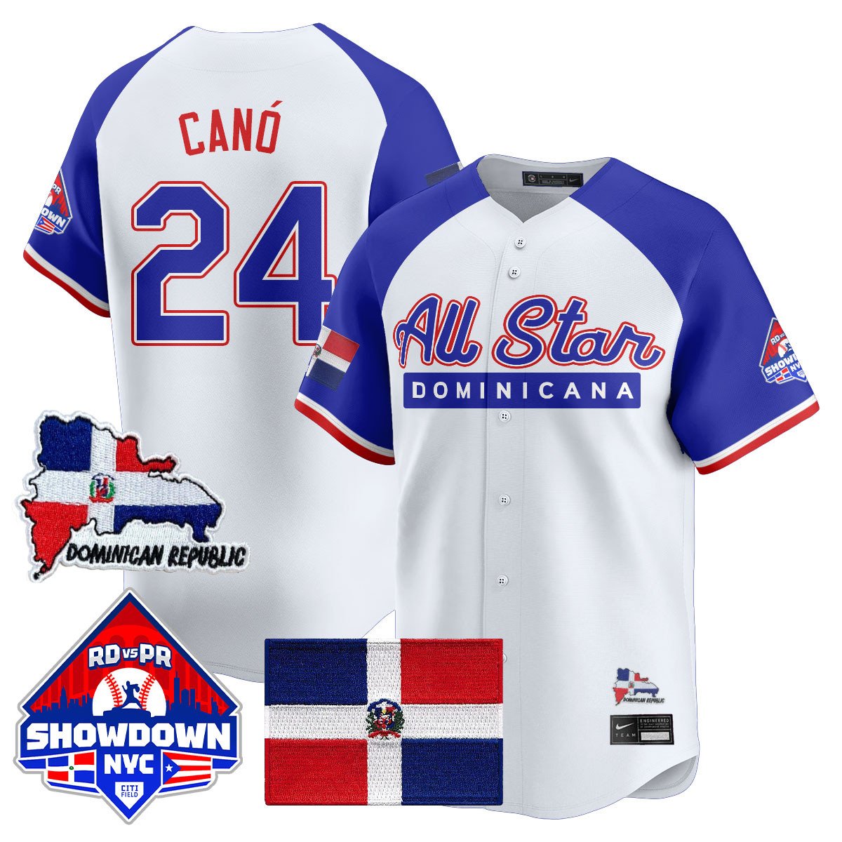 Robinson Can Jersey #24 Dominican Republic Baseball All-Star 2025 White Alter