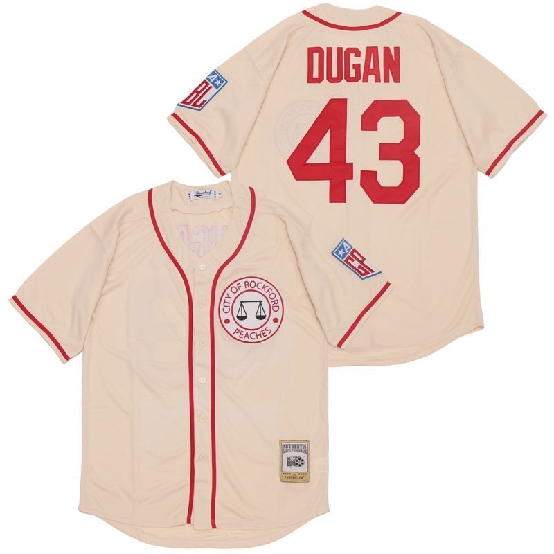 Rockford Peaches Jimmy Dugan 43 2020 Mlb White Jersey