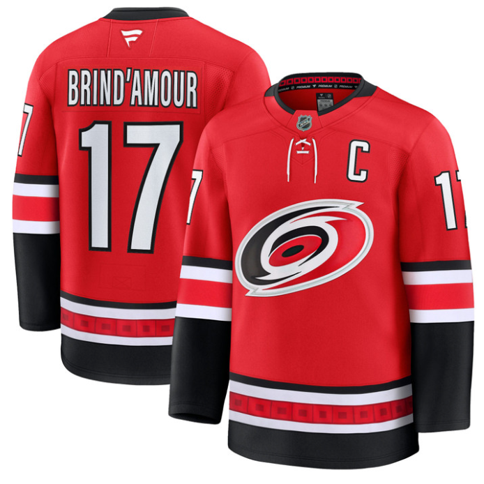 Rod Brind&'Amour Jersey #17 Carolina Hurricanes Premium All Stitched Red