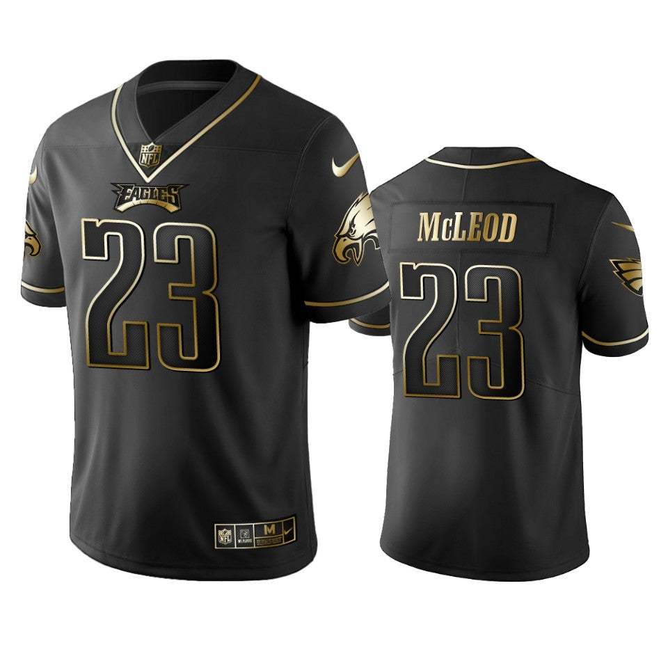 Rodney Mcleod Eagles Black Golden Edition Vapor Limitd Jersey