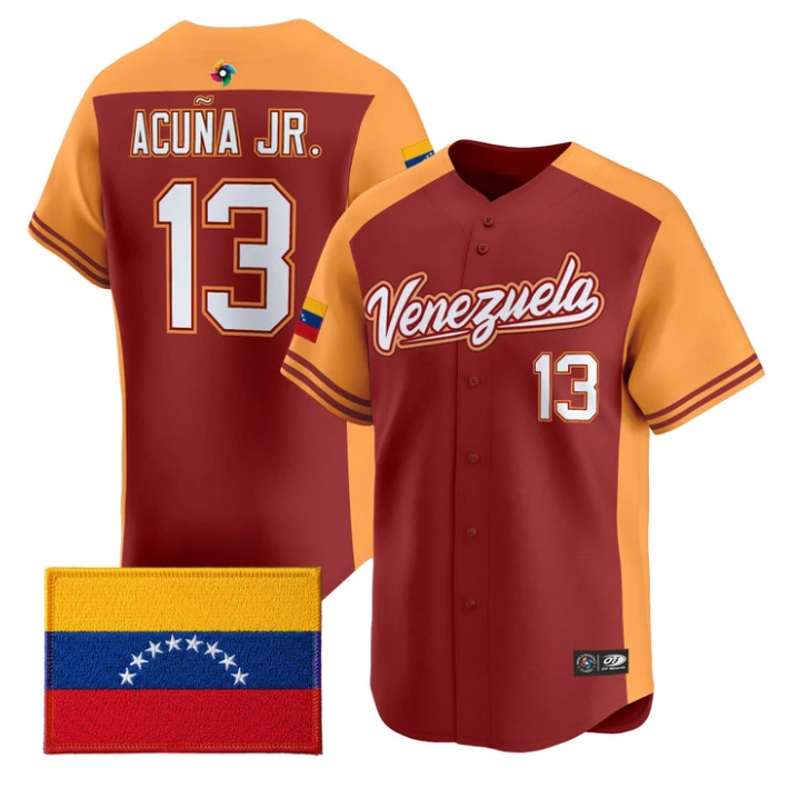Ronald Acua Jr Jersey #13 Team Venezuela 2026 World Baseball Stitched