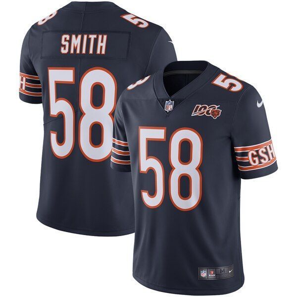 Roquan Smith Chicago Bears Nfl 100th Season Limited Jersey Navy 2019