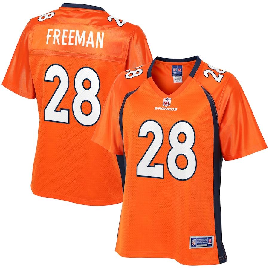 Royce Freeman Denver Broncos Nfl Pro Line Womens Player Jersey Orange